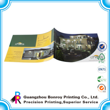 Made in china factory professional cheap colorful folding advertising a2/a3/a4/a5 flyer printing